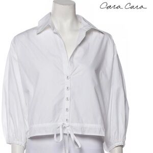 Cara Cara V-Neck Three-Quarter Sleeve Crop Top
Size: M